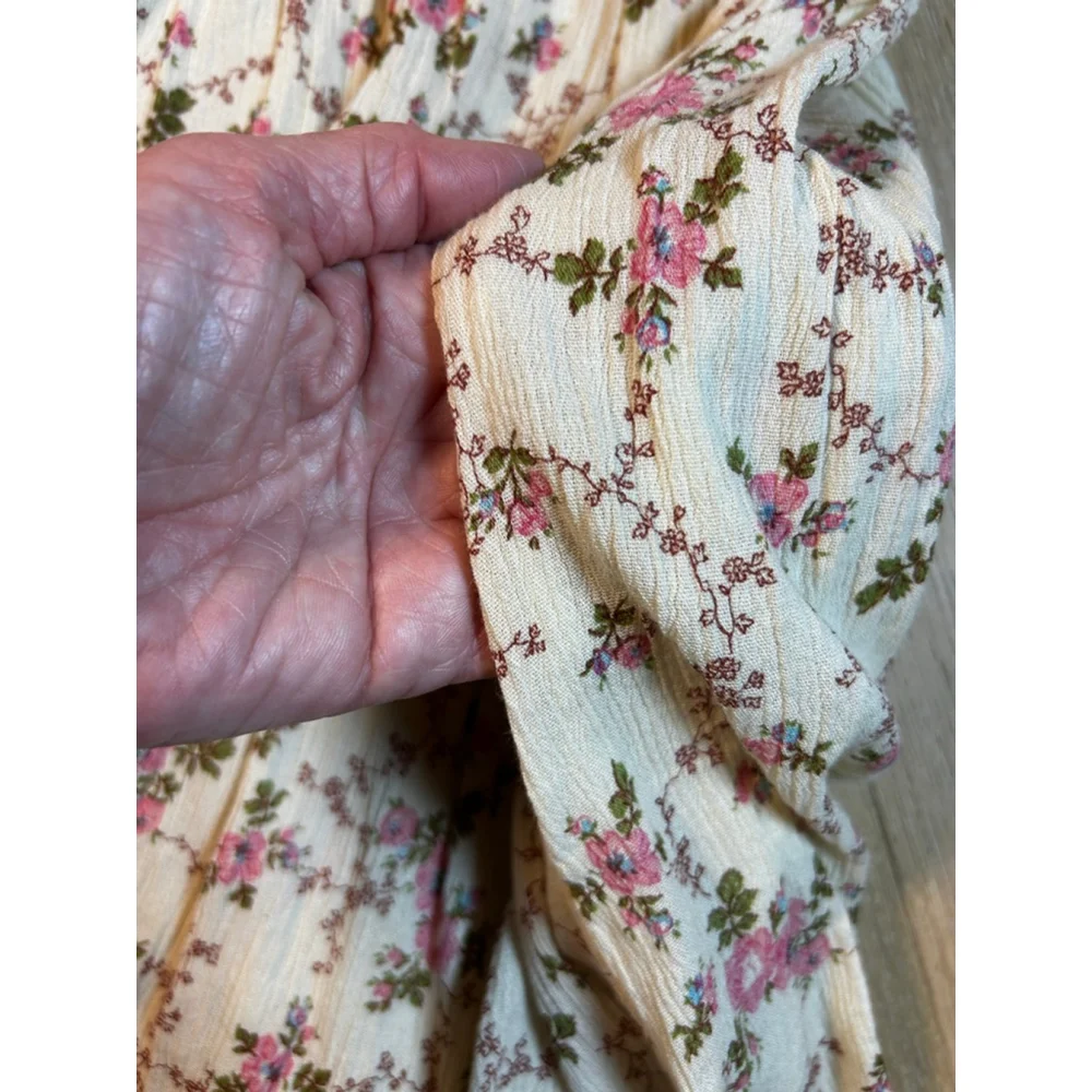Y2K Ralph Lauren Floral Babydoll Mini Dress | Coastal Cowgirl Cottagecore - Picture 5 of 7
